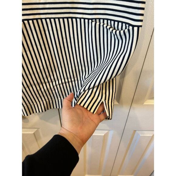 Madewell Striped Shift Mini Dress Black & White XS - Picture 5 of 5